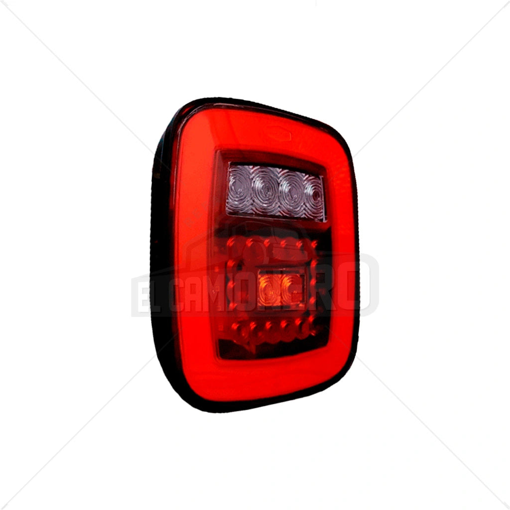 Lampara led stop halo rojo/ámbar/cristal Multipartes  004LH079/MV